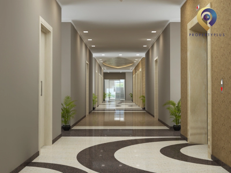 Tránh cửa chính đối diện thang máy