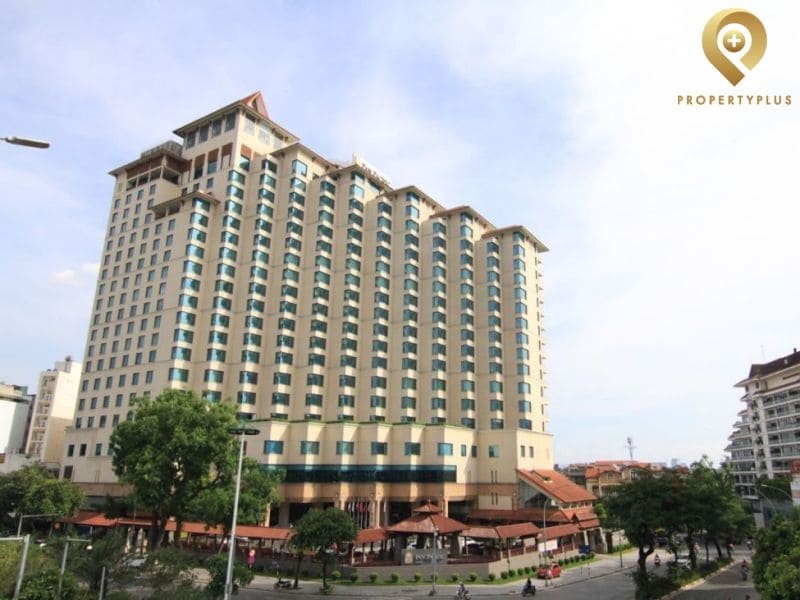 Thiết kế bậc thang đặc trưng của Pan Pacific Hanoi