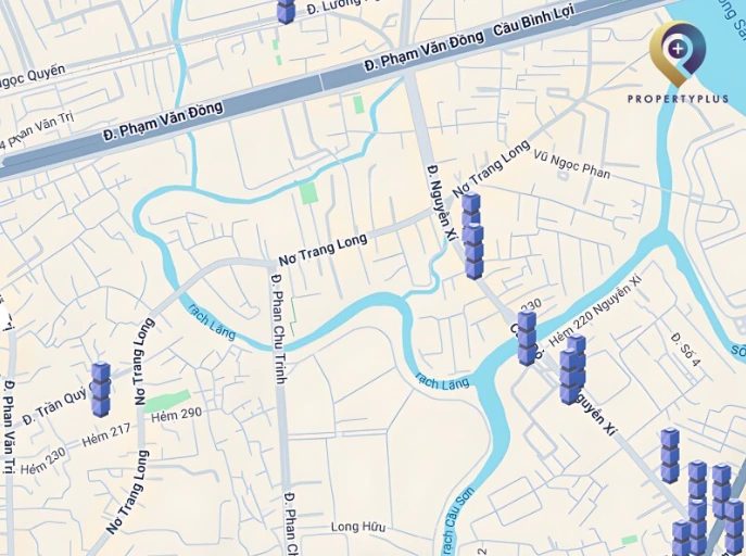 cho thuê văn phòng đường Nơ Trang Long