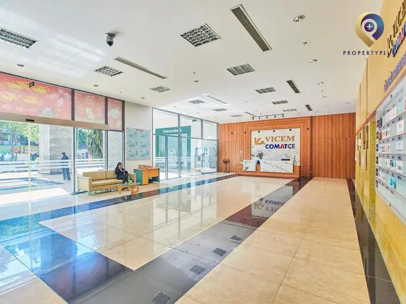 Khu vực lễ tân của tòa nhà Comatce Tower