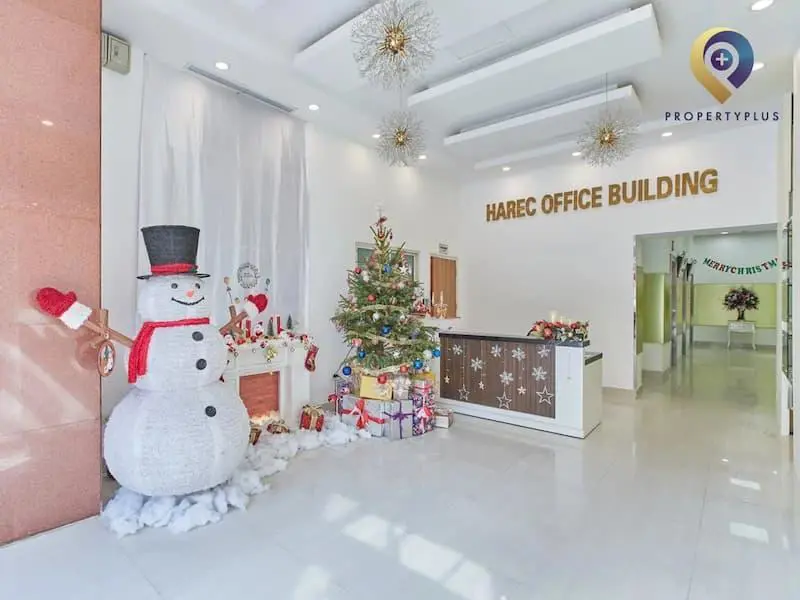 Khu vực lễ tân của tòa nhà Harec Building