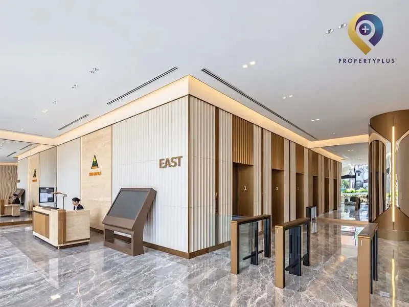 Hệ thống thang máy tốc độ cao thương hiệu KONE chuẩn văn phòng hạng A