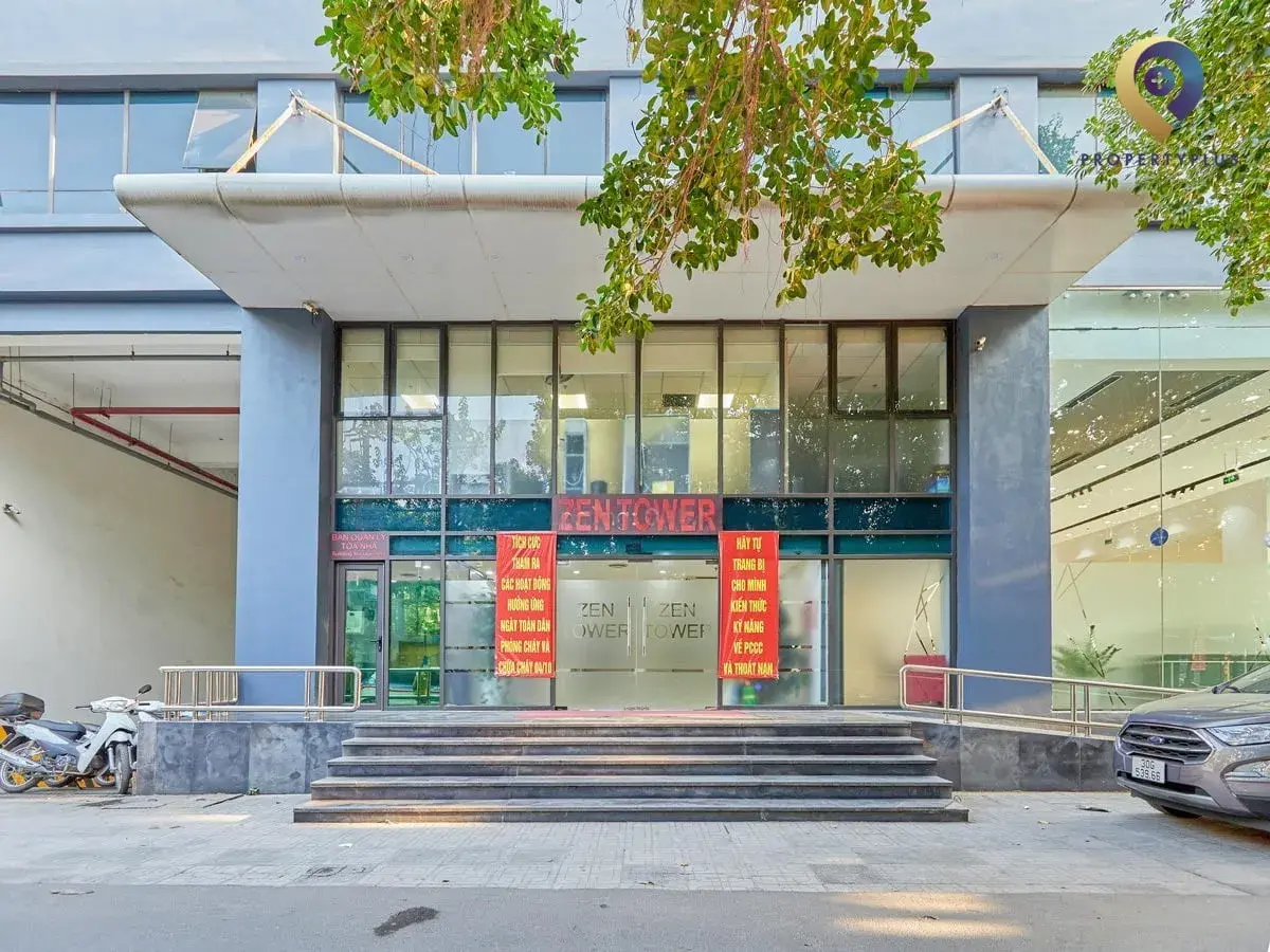 Lối ra vào tòa nhà Zen Tower