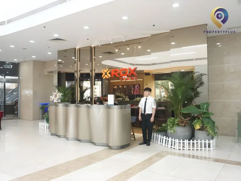 Sảnh lễ tân tòa nhà Rox Tower 54A Nguyễn Chí Thanh