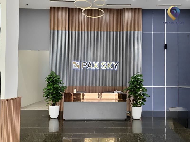 lễ tân tòa nhà Pax Sky