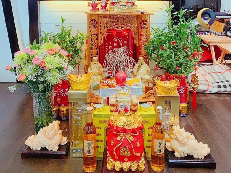 bàn thờ thần tài gồm những gì