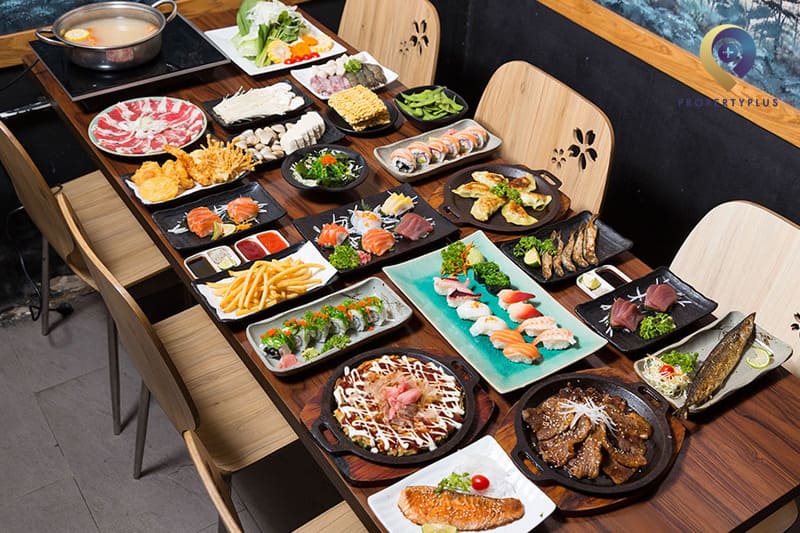 buffet sashimi Hà Nội Nijyu Maru