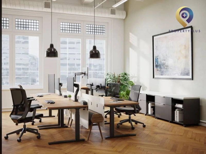Gói văn phòng cho thuê tại Property Plus với danh mục nội thất tiêu chuẩn hiện đại 