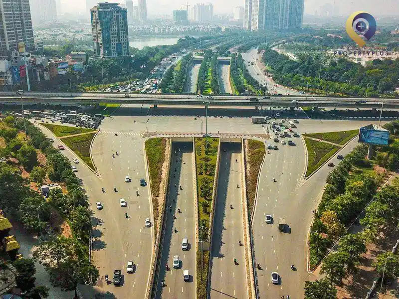 Đường Đại Lộ Thăng Long có mạng lưới giao thông đa dạng Đường Đại Lộ Thăng Long có mạng lưới giao thông đa dạng