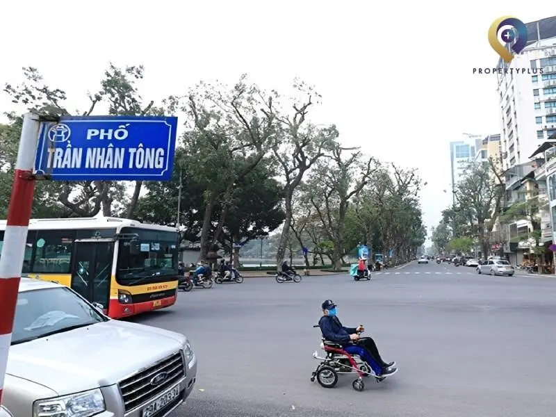 Đường Trần Nhân Tông với vị trí đắc địa Đường Trần Nhân Tông với vị trí đắc địa