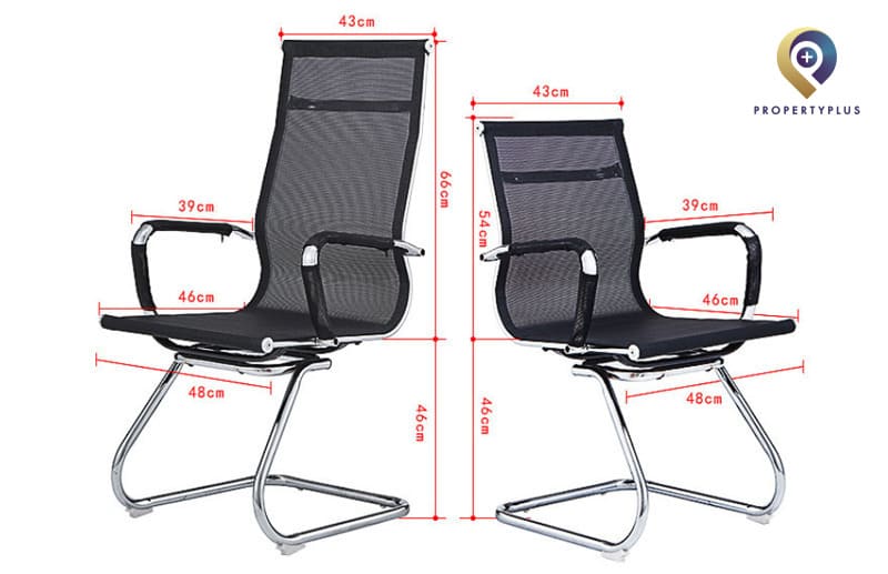 Kích thước tiêu chuẩn ghế làm việc