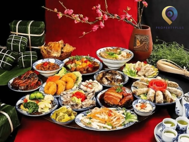 mâm cơm ngày tết miền bắc