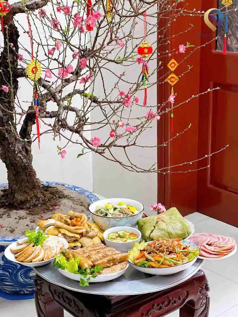 mâm cỗ tết miền bắc