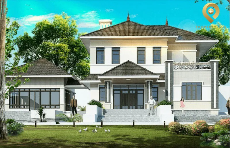 mặt bằng tổng thể thể hiện