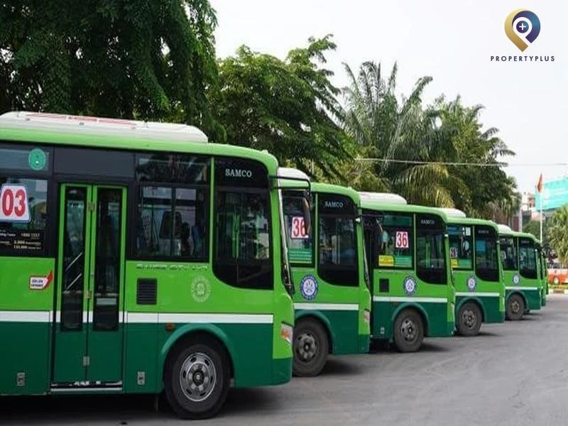 Các tuyến xe buýt đi qua ngã tư Bốn Xã