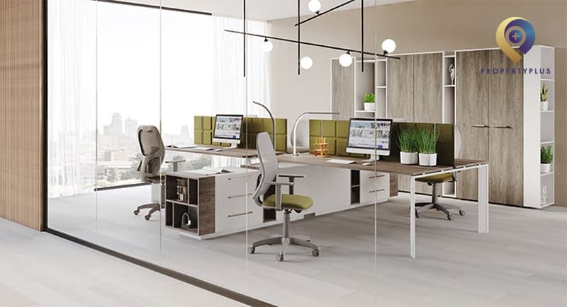 Văn phòng diện tích 25m2 thiết kế mở
