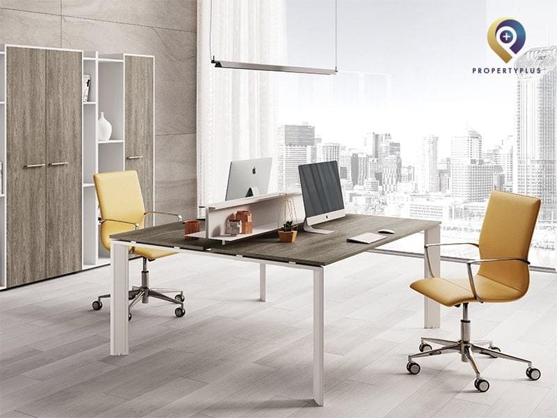 Mẫu văn phòng 25m2 trong suốt với kính