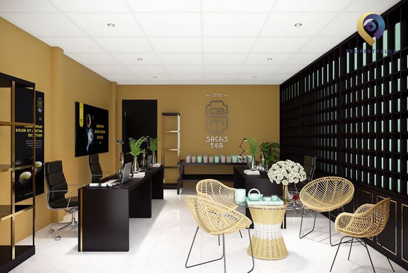 Thiết kế văn phòng 25m2 sang trọng