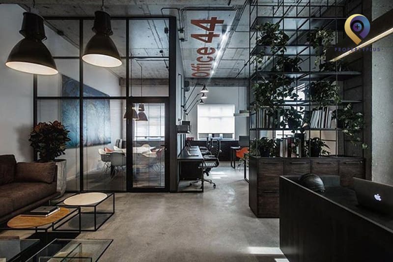 văn phòng 40m2 phong cách mở