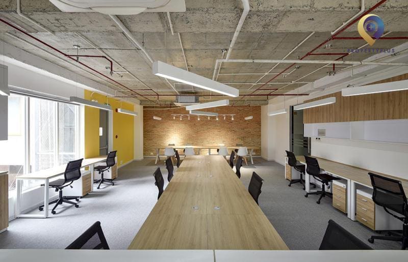 thiết kế văn phòng 40m2 rộng