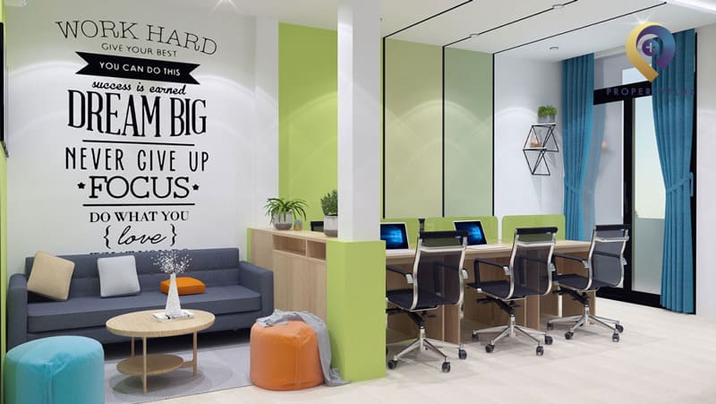 Thiết kế văn phòng 60m2 đẹp