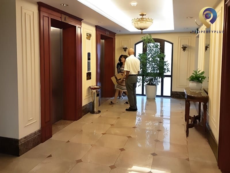 Hệ thống thang máy hiện đại của V Building