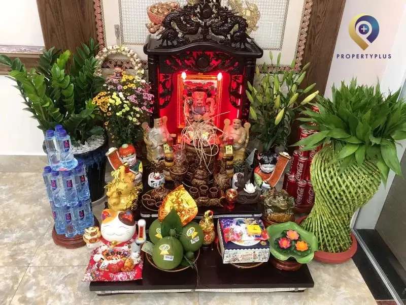 cách trang trí bàn thờ ông địa