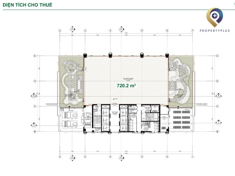 văn phòng trống tòa nhà Oriental Square