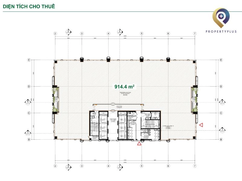 văn phòng trống tòa nhà Oriental Square