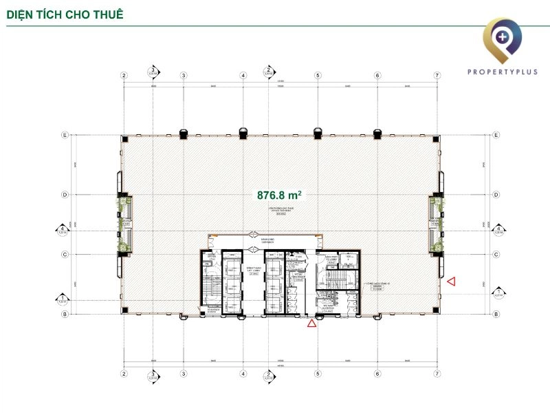 văn phòng trống tòa nhà Oriental Square