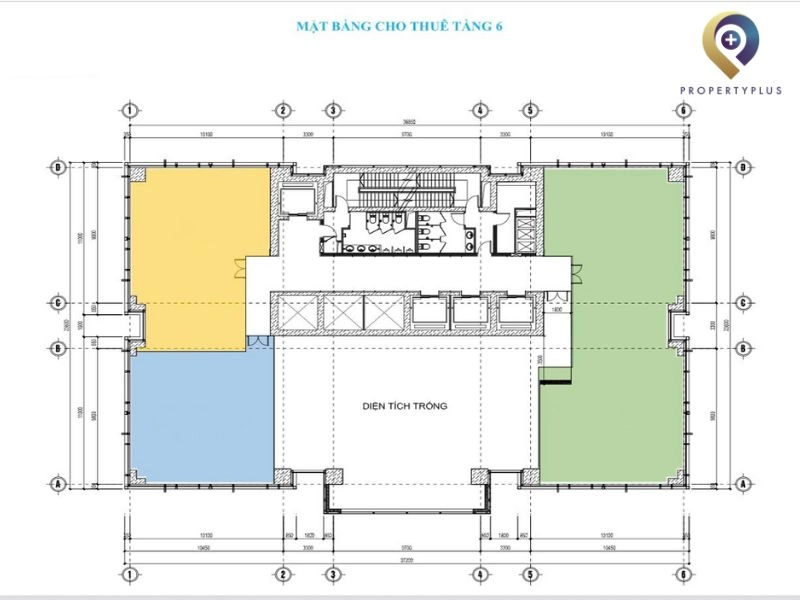 văn phòng trống tòa nhà Vinaconex